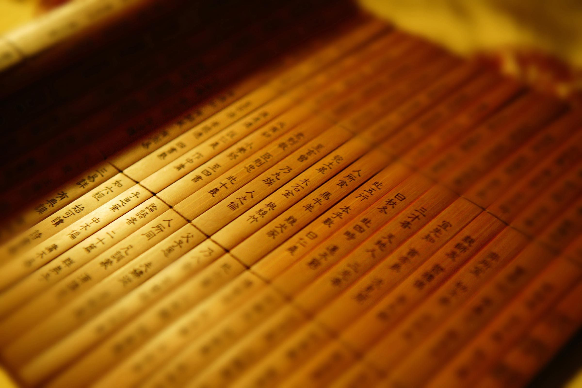 Bamboo book.