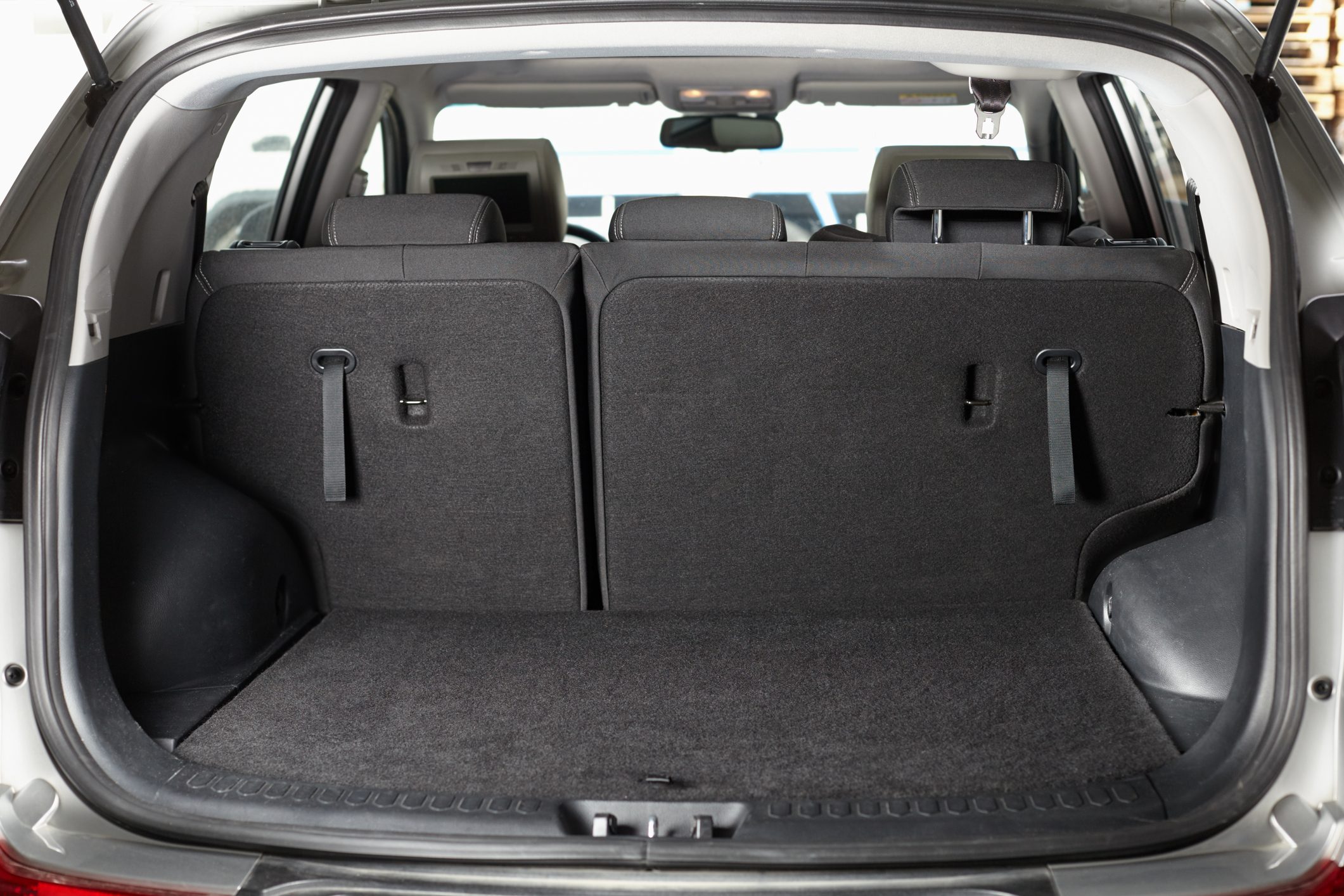 Empty open trunk of the car