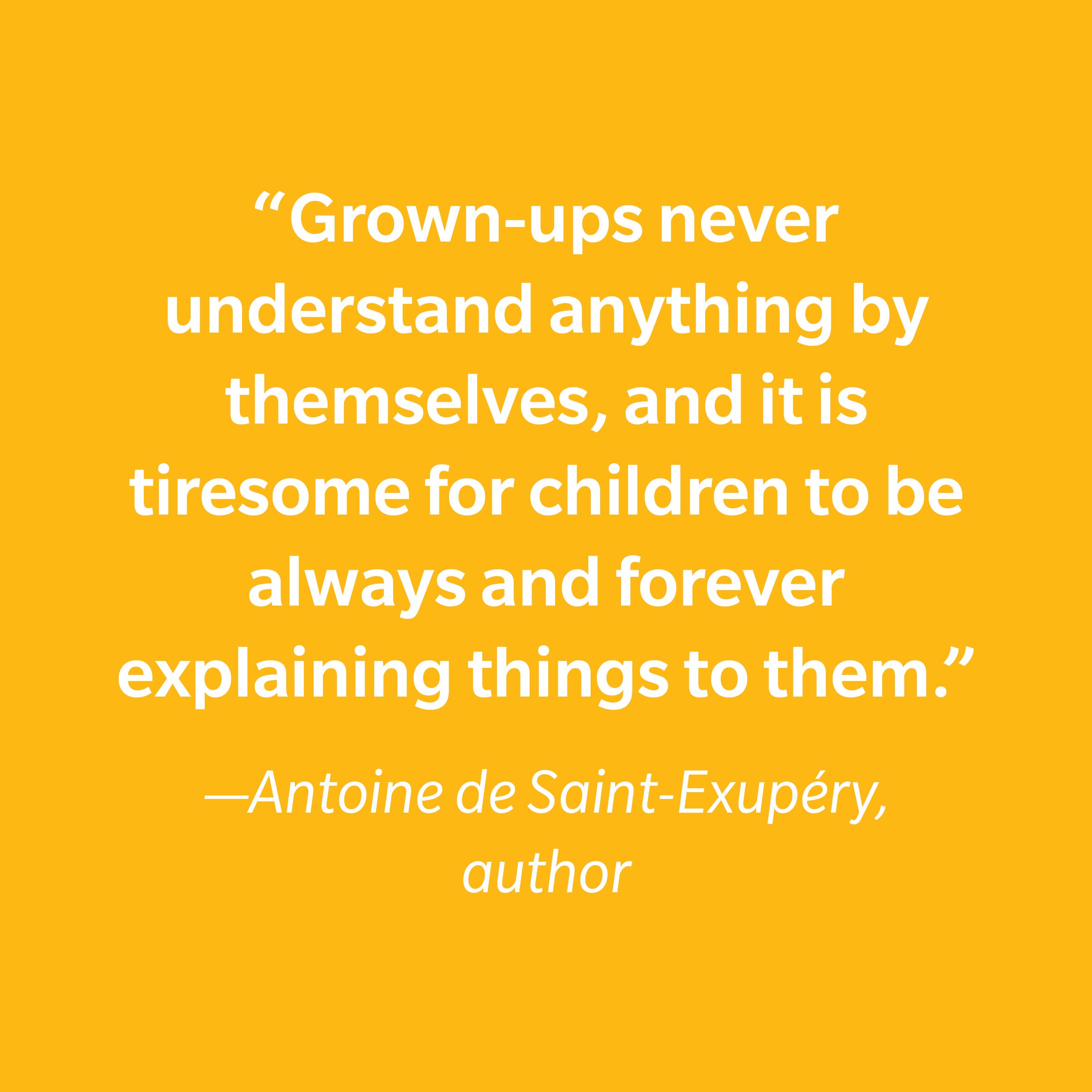 Antoine De Saint Exupéry Inspiring Kids' Quotes