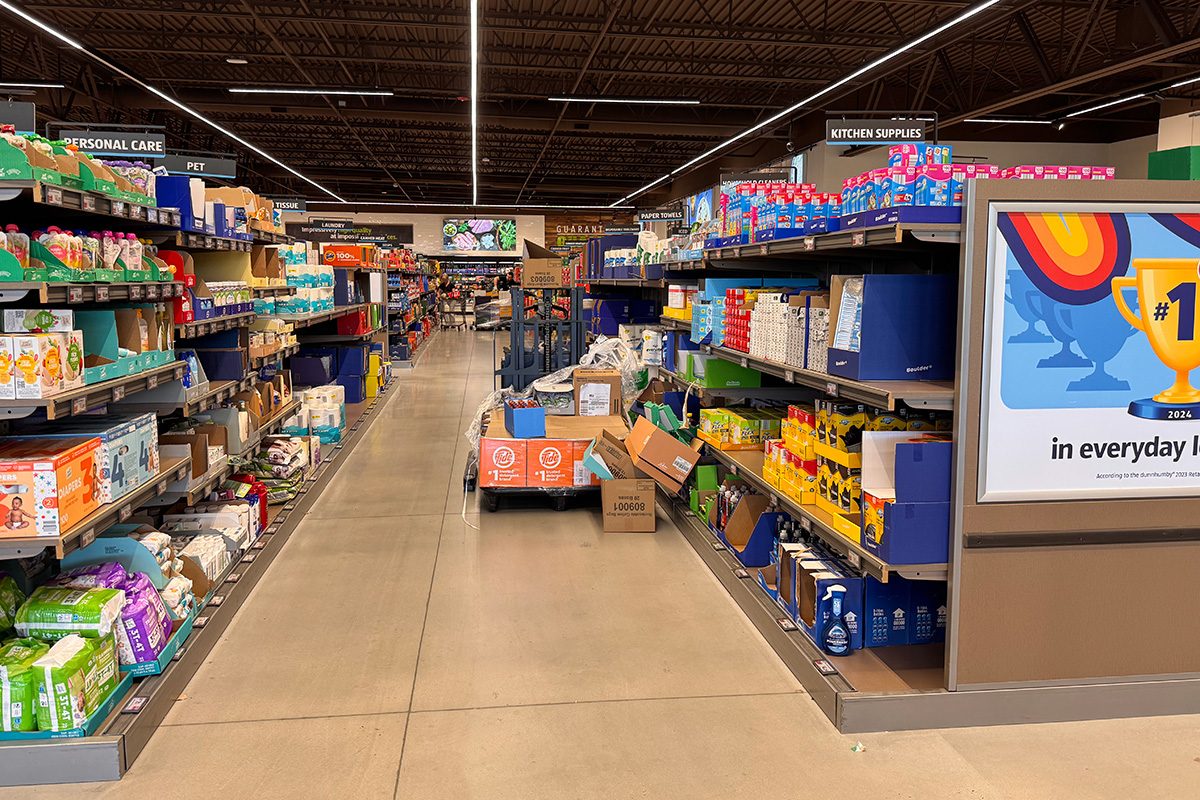 Aldi Grocery Store's Aisles 